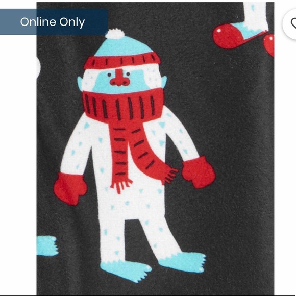 Abominable Snowman Fleece Pjs - Picture 2 of 3